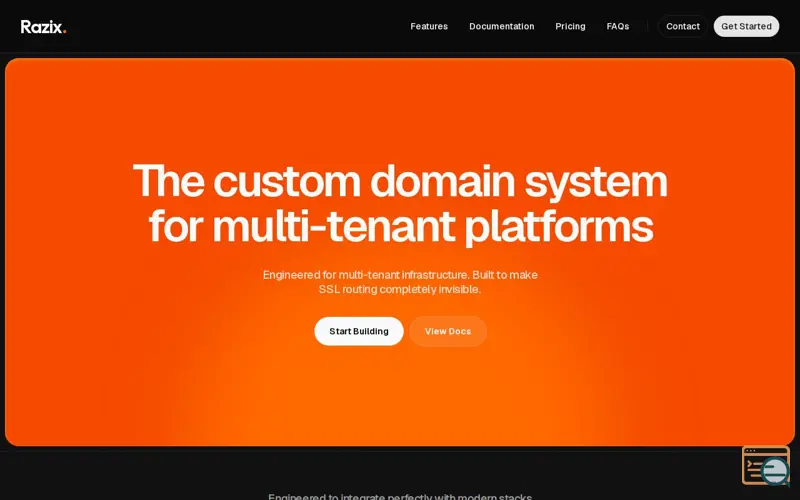 Screenshot of Razix