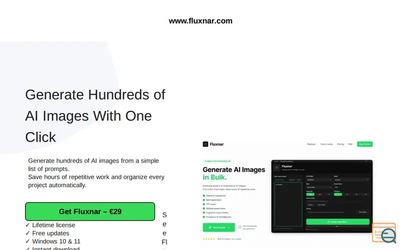 Screenshot of Fluxnar