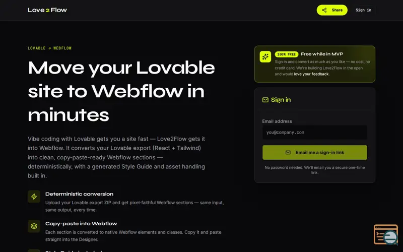 Screenshot of Love2Flow