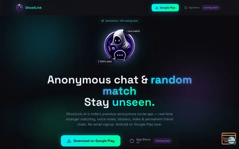 Screenshot of GhostLink AI