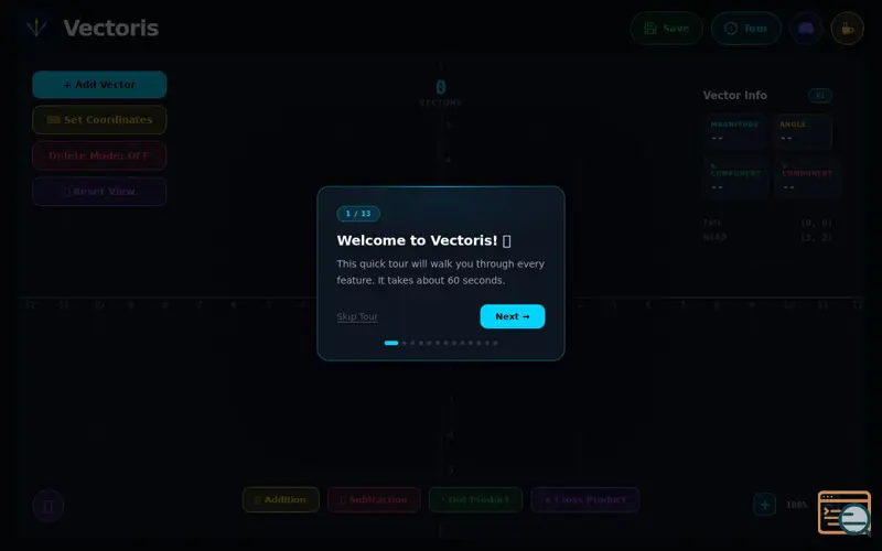 Screenshot of Vectoris