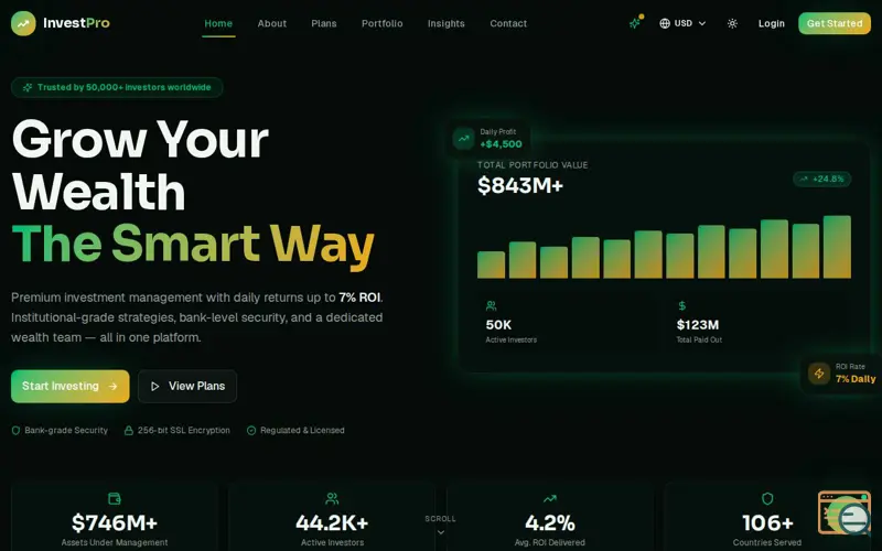 Screenshot of InvestPro Elite