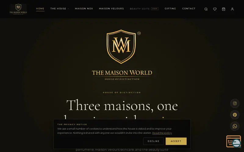 Screenshot of The Maison World