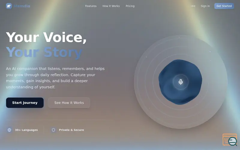 Screenshot of Memdia
