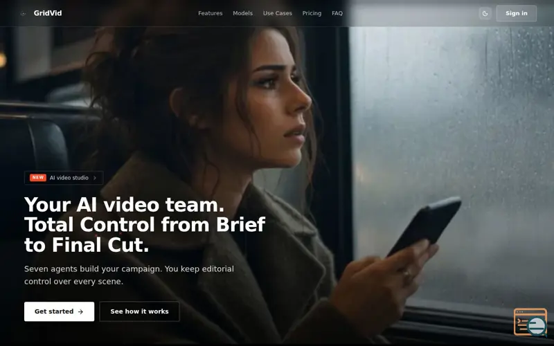Screenshot of Gridvid