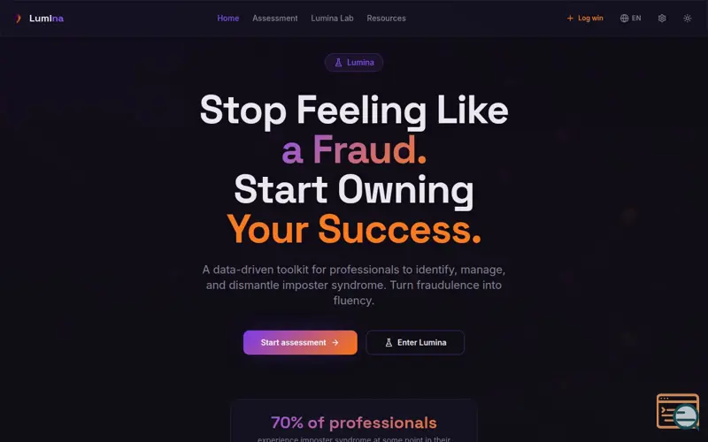 Screenshot of Lumina
