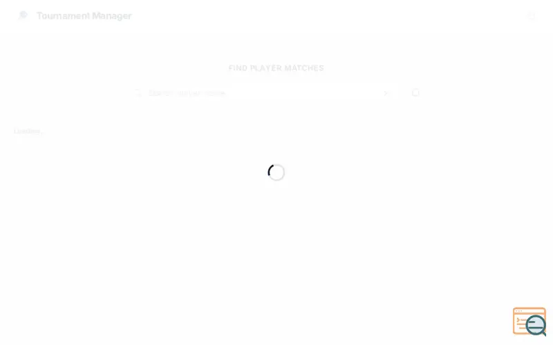 Screenshot of Table Tennis Tournament App