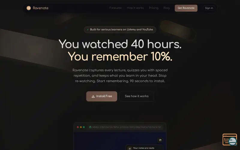 Screenshot of Ravenote