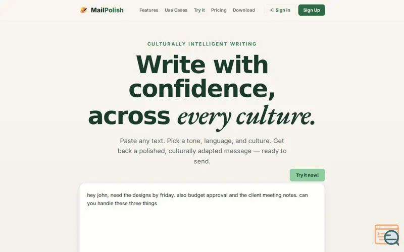 Screenshot of Write better, with confidence