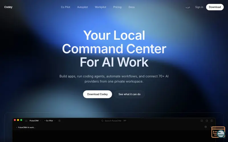 Screenshot of Codey