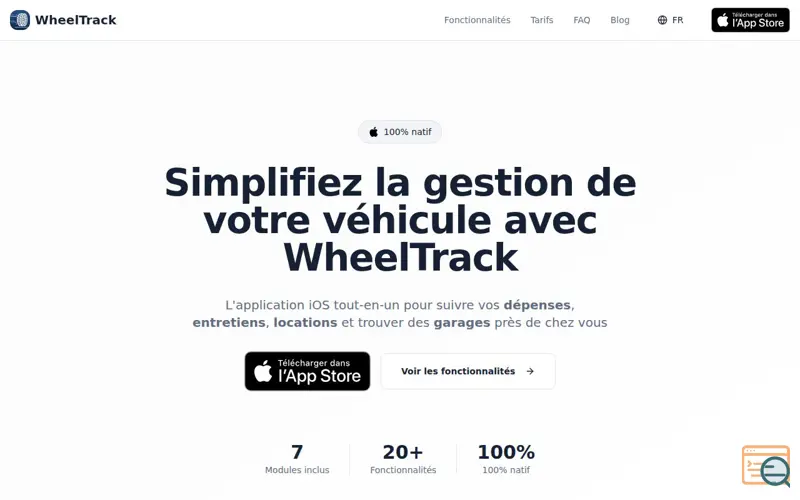 Screenshot of WheelTrack