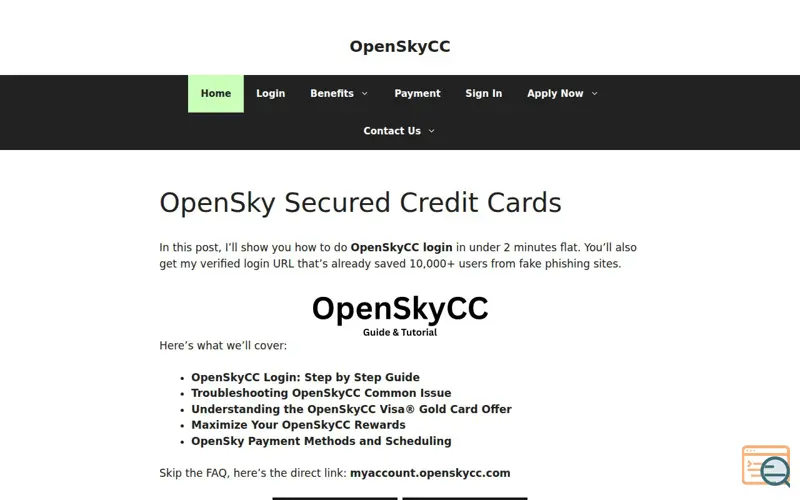 Screenshot of OpenSkyCC