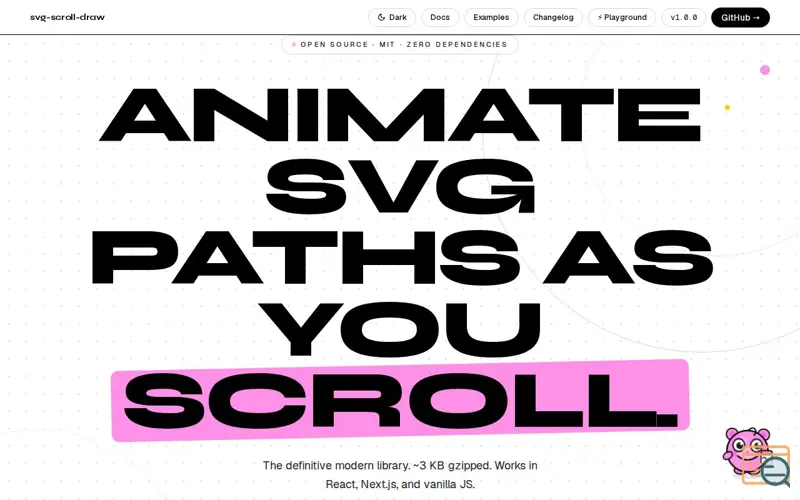 Screenshot of svg-scroll-draw 