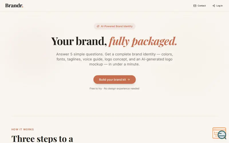Screenshot of Brandr.