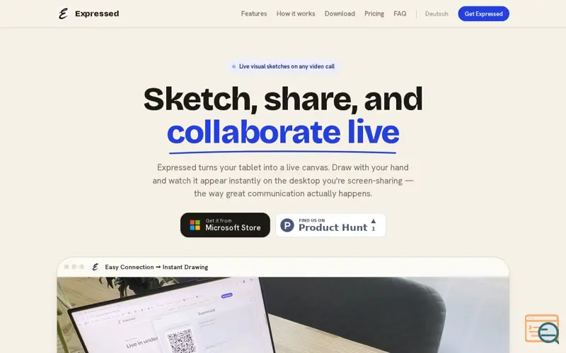 Screenshot of Expressed