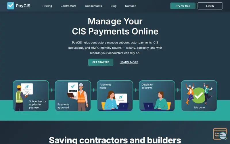 Screenshot of PayCIS