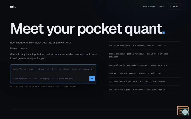 Screenshot of Min