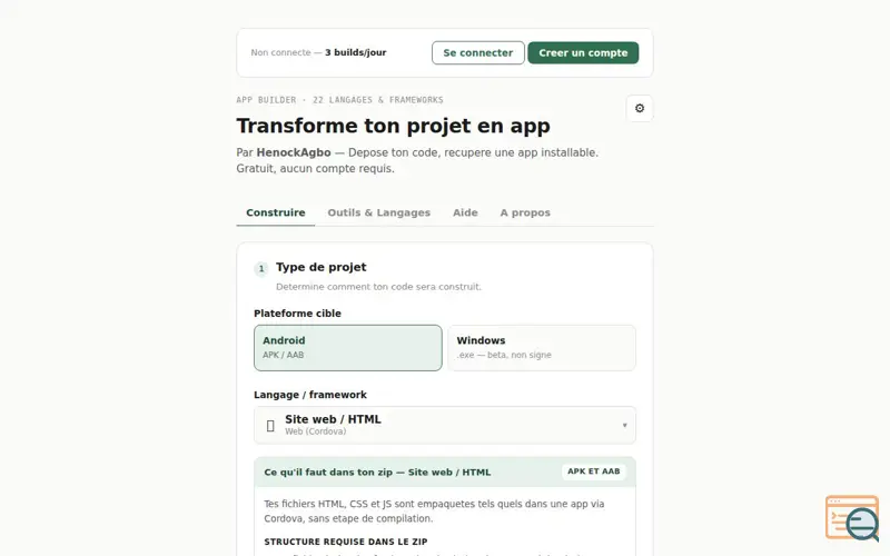 Screenshot of PHILBUILDER PAR HENOCK AGBO