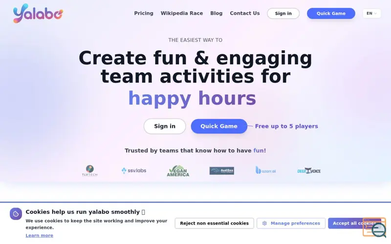 Screenshot of yalabo