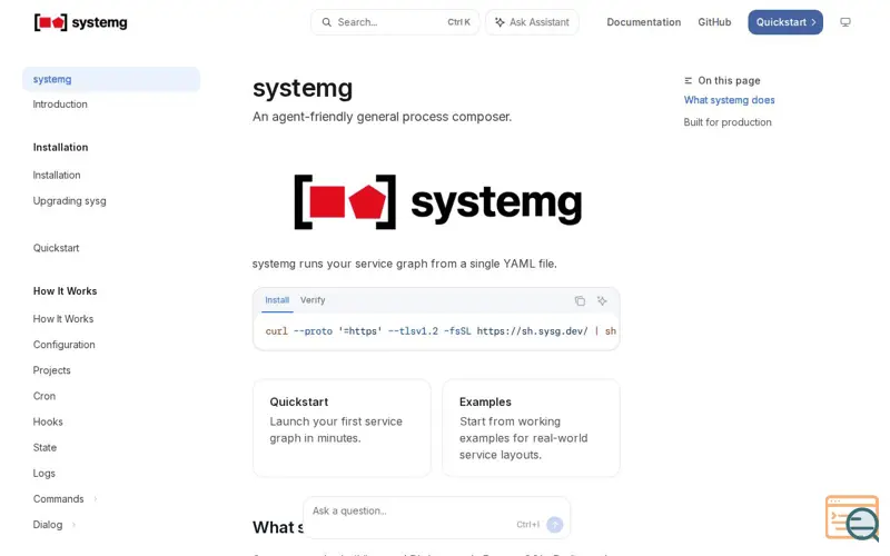 Screenshot of SystemG