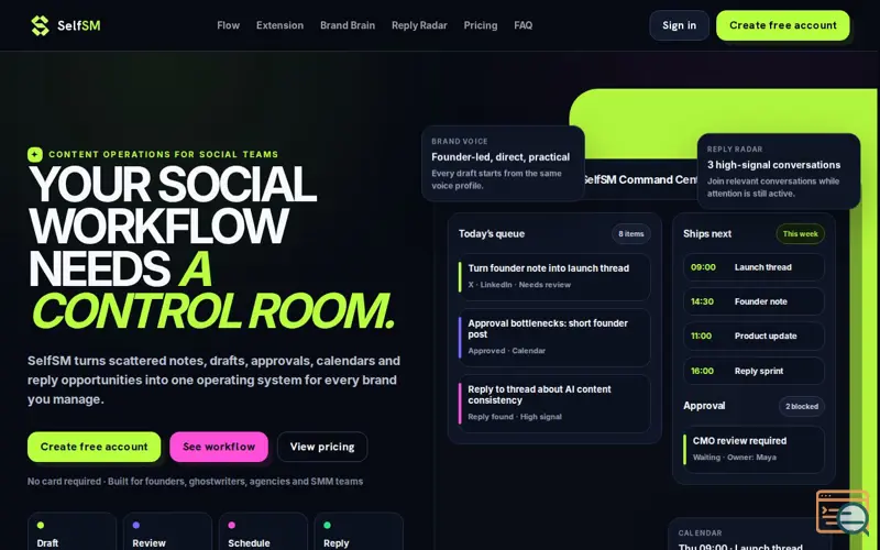 Screenshot of SelfSM