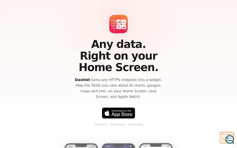 Screenshot of Dashlet