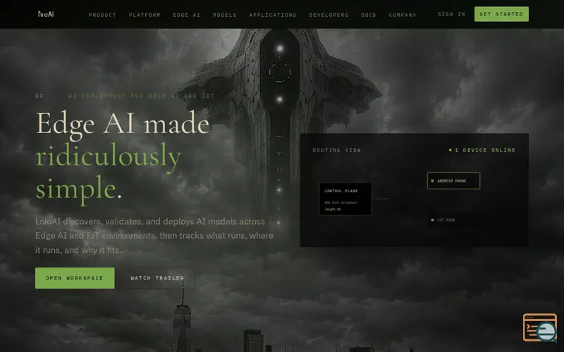 Screenshot of LokiAI