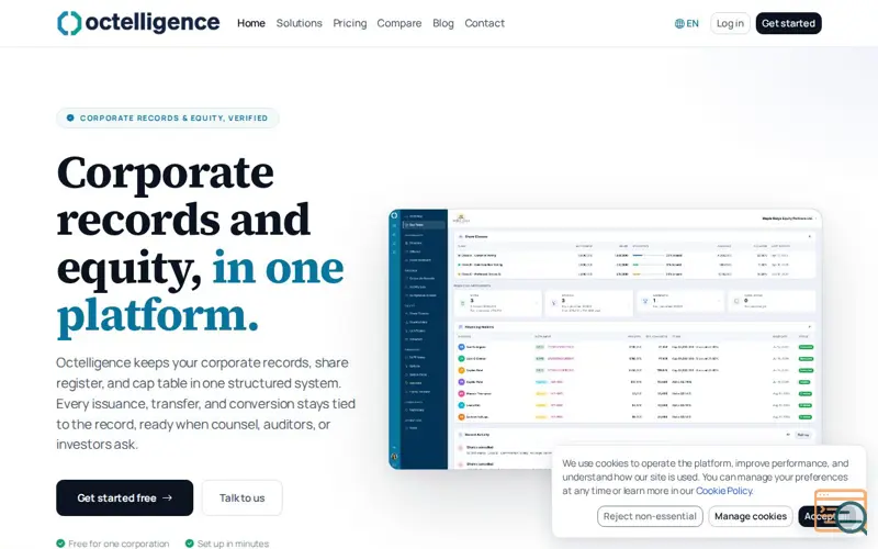 Screenshot of Octelligence