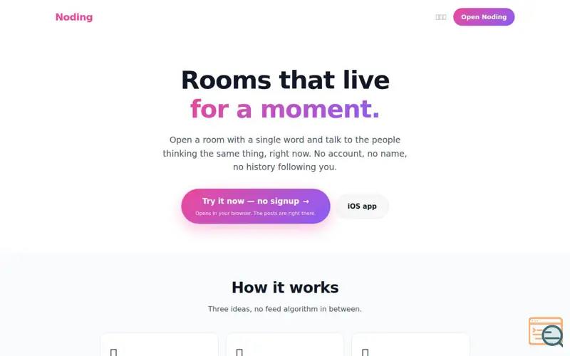Screenshot of Noding