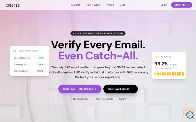Screenshot of Bounso