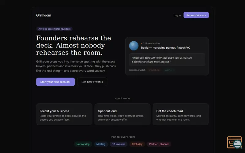 Screenshot of Grillroom