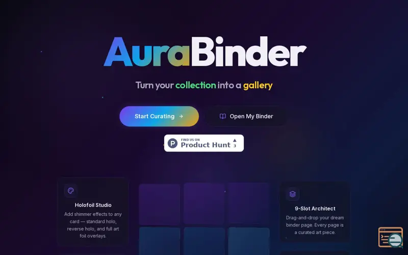 Screenshot of AuraBinder