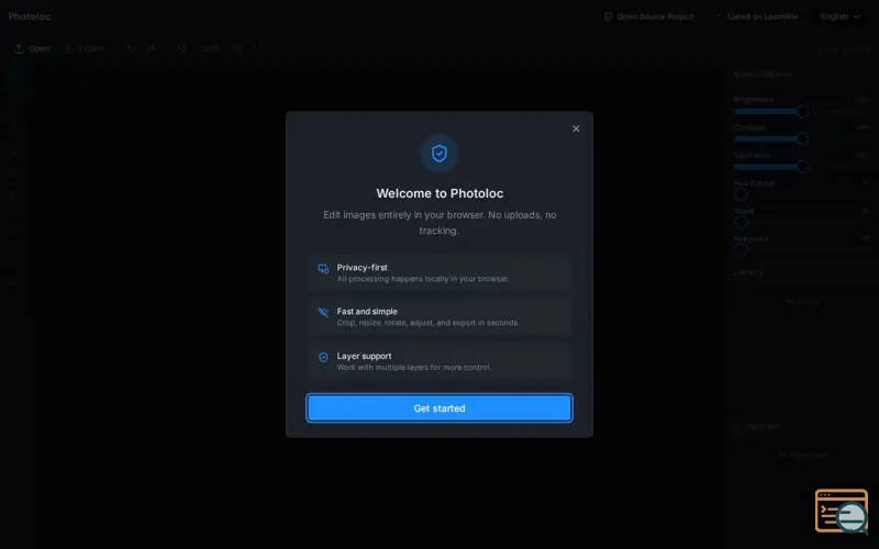 Screenshot of Image Editor