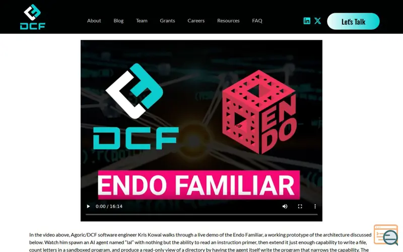 Screenshot of Dcfoundation, a launch using SureServer Email