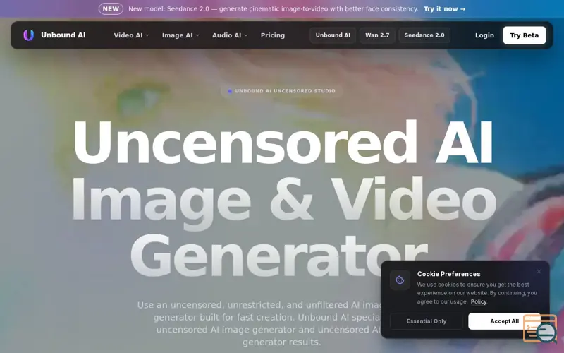 Screenshot of UnboundAI