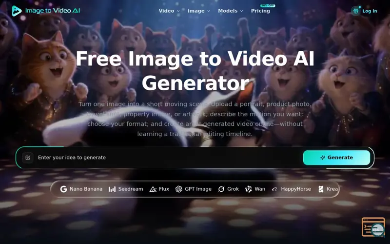 Screenshot of Free Image to Video AI
