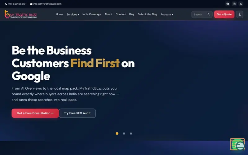 Screenshot of MyTrafficBuzz 