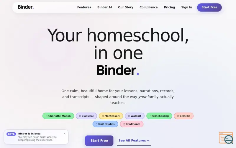 Screenshot of Binder, a launch using DigitalOcean Spaces