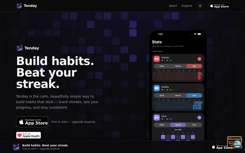 Screenshot of Tenday - Habit Tracker
