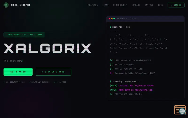 Screenshot of Xalgorix
