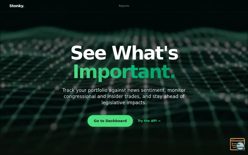 Screenshot of Stonky