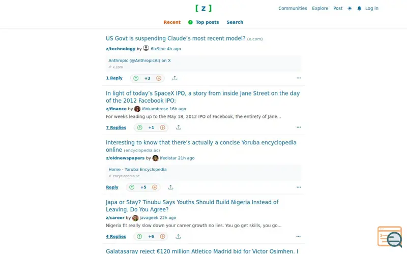 Screenshot of Zyke