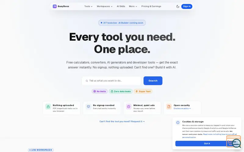 Screenshot of 7BusyBoss