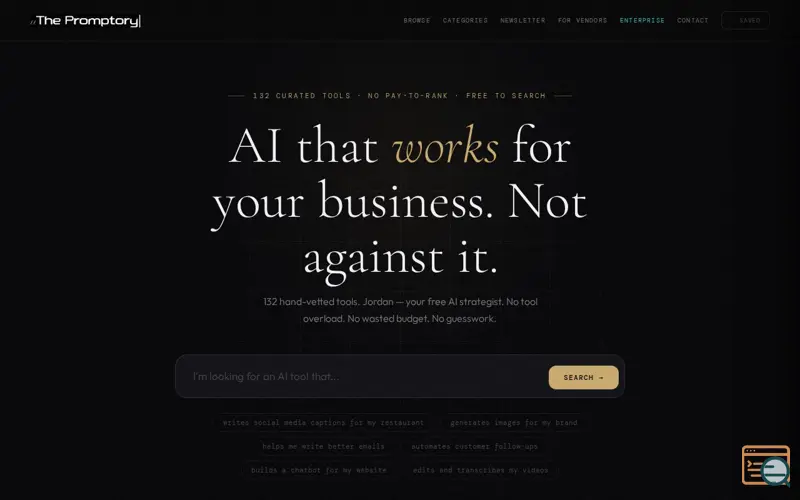 Screenshot of The Promptory