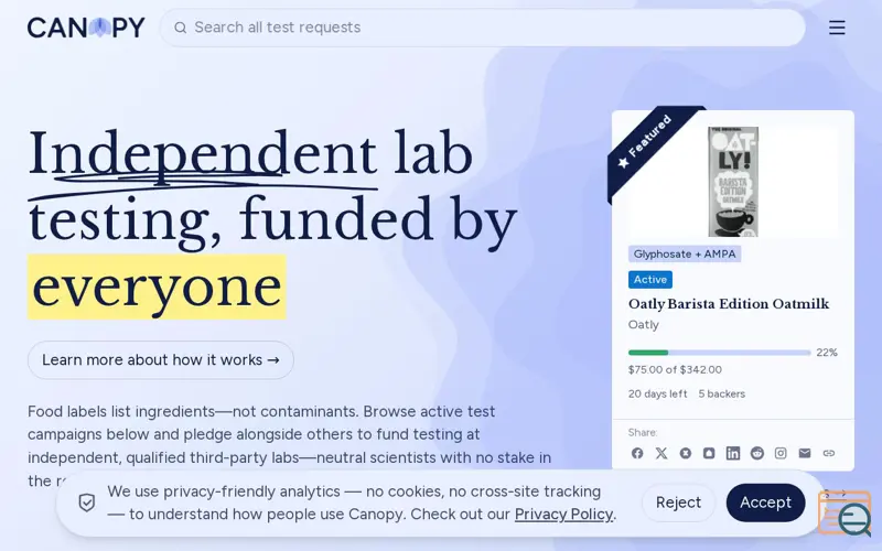 Screenshot of Canopy