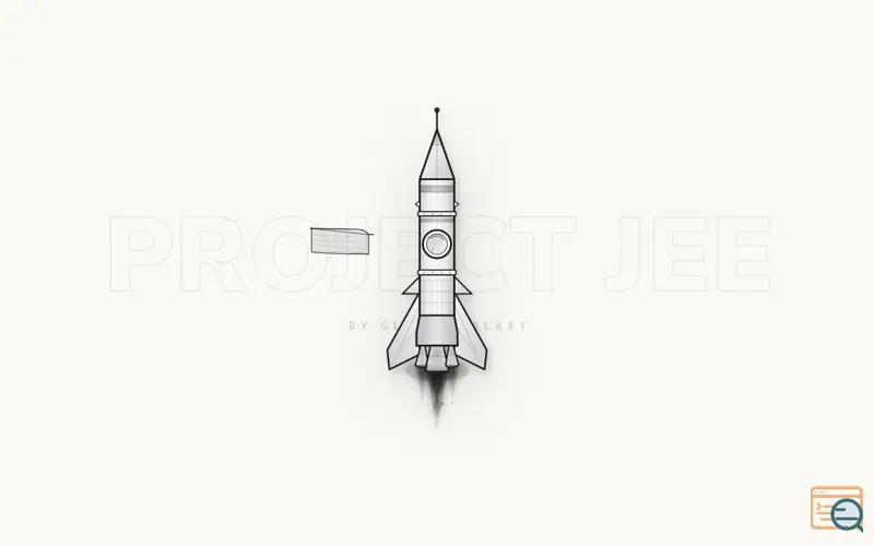 Screenshot of Project JEE, a launch using Lenis
