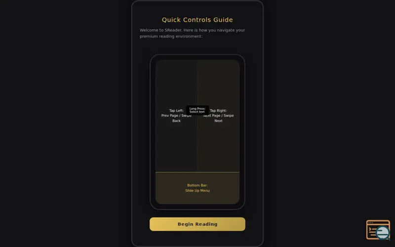 Screenshot of SReader
