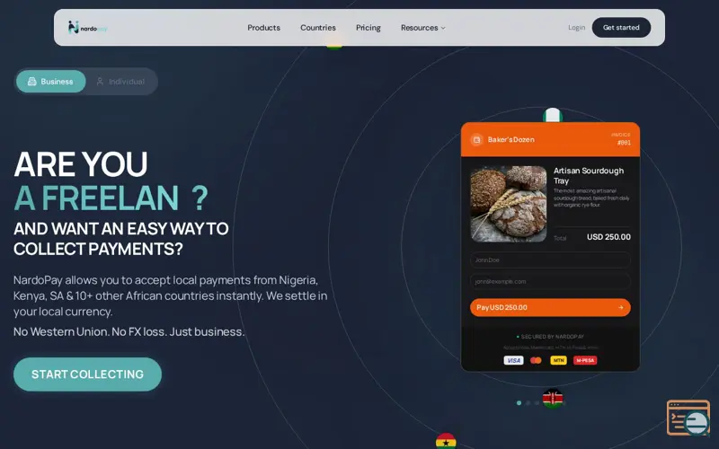 Screenshot of NardoPay
