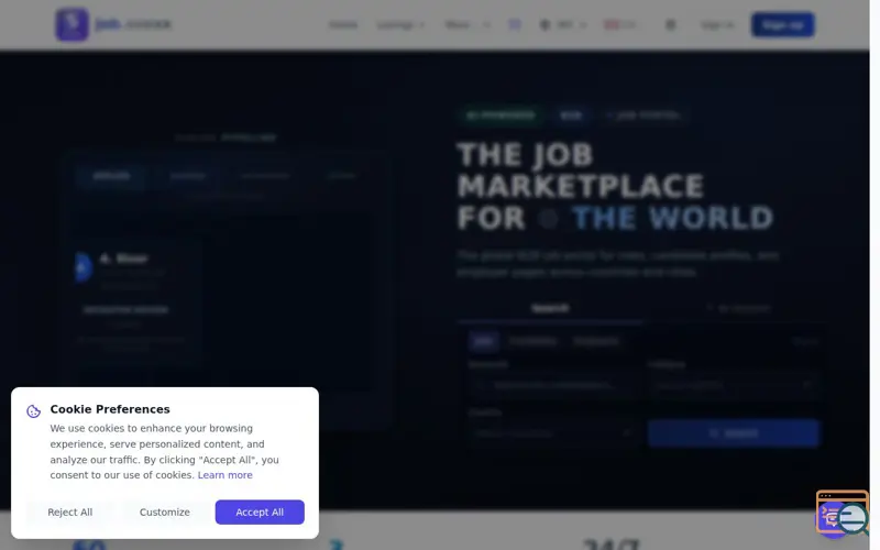 Screenshot of job.svoxx.com
