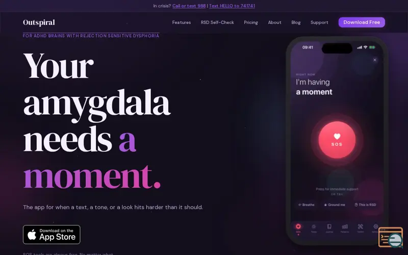 Screenshot of Outspiral